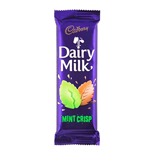Cadbury Mint Crisp Bar HEAT SENSITIVE ITEM. PLEASE ADD ITEM 122942 TO THE ORDER TO TRY TO PROTECT CHOCOLATES FROM HEAT DAMAGE. 80g