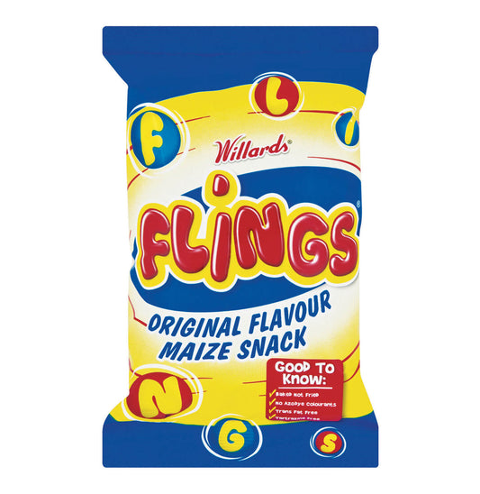 BEST BY JUNE 2026: Willards Flings 150g