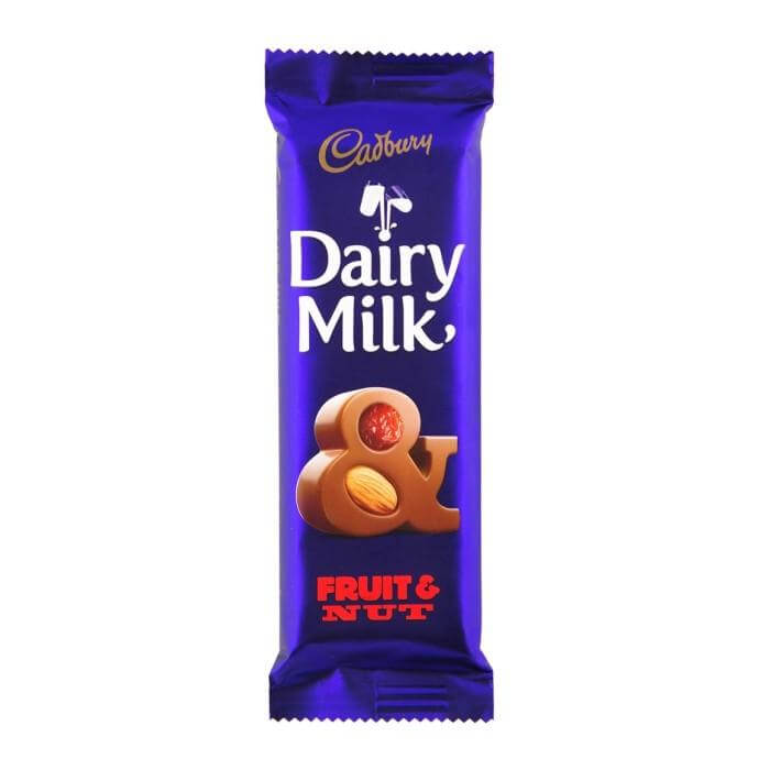 Cadbury Fruit and Nut Bar HEAT SENSITIVE ITEM. PLEASE ADD ITEM 122942 TO THE ORDER TO TRY TO PROTECT CHOCOLATES FROM HEAT DAMAGE. 80g