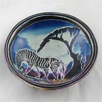 African Hut Soapstone Bowl Size 1 (4") Zebra (Colors and Pictures Vary) 122g
