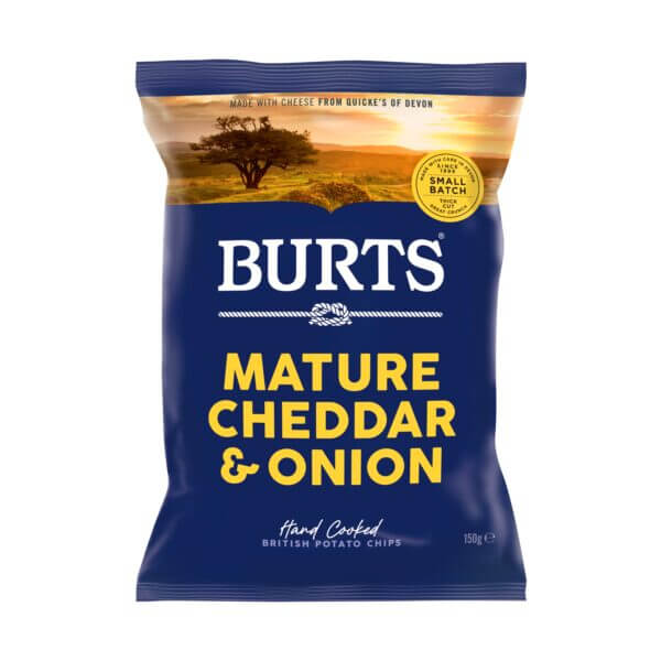 Burts Crisps Mature Cheddar And Green Onion Thick Cut Potato Chips Buy 1 Get 1 Free at $2.58 Burt Ched Cheese 150g