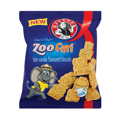 Bakers Zoofari Mini Biscuits Bag Buy 2 Get 1 Free at $2.58 Zoofari 40g