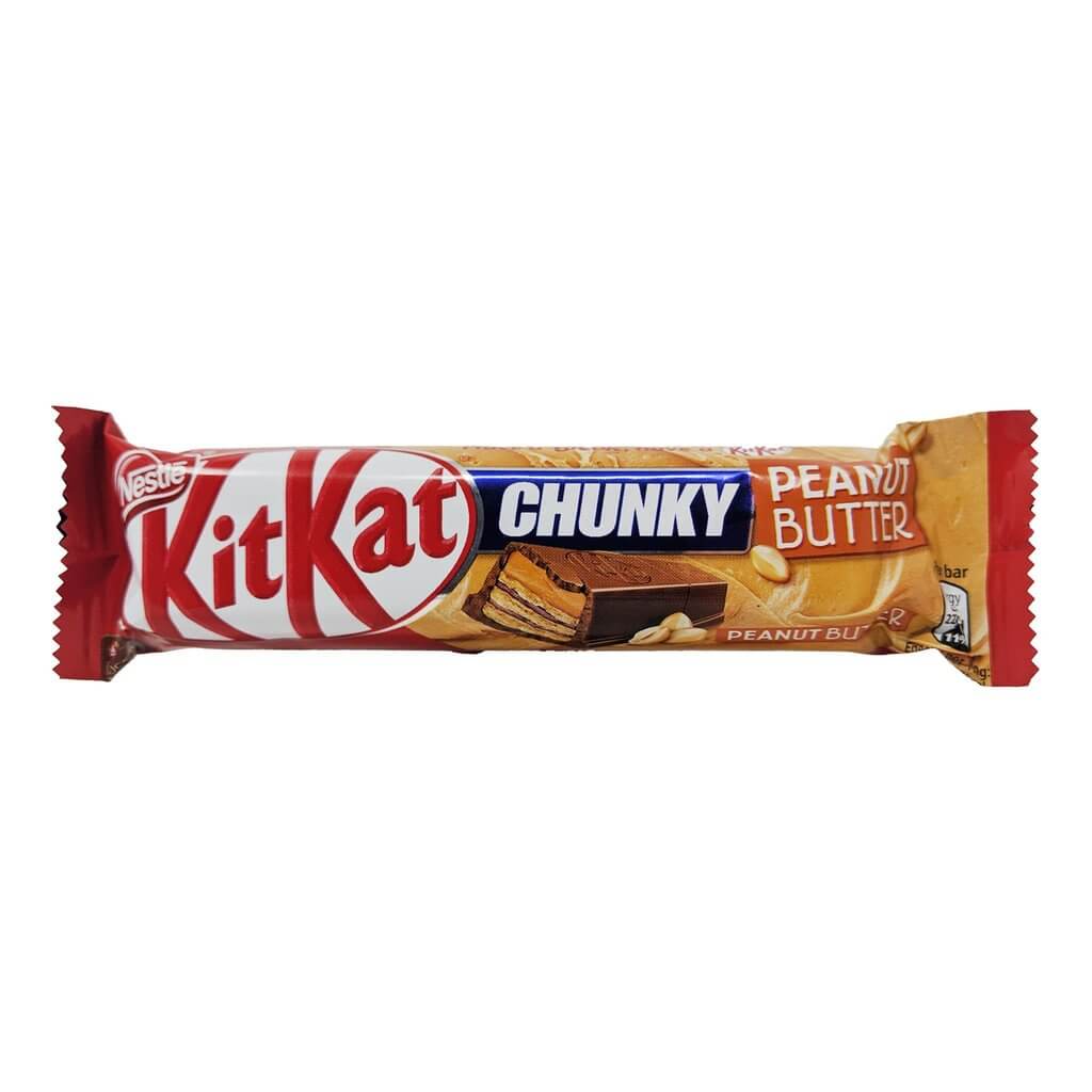 Nestle KitKat Peanut Butter Chunky HEAT SENSITIVE ITEM. PLEASE ADD ITEM 122942 TO THE ORDER TO TRY TO PROTECT CHOCOLATES FROM HEAT DAMAGE. 42g