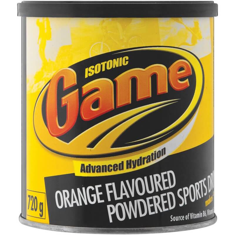 BEST BY AUGUST 2026: Game Powdered Sports Drink Orange 720g