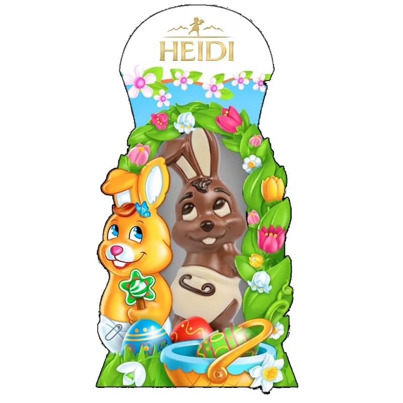 Heidi Easter Baby Bunny HEAT SENSITIVE ITEM. PLEASE ADD ITEM 122942 TO THE ORDER TO TRY TO PROTECT CHOCOLATES FROM HEAT DAMAGE. 100g