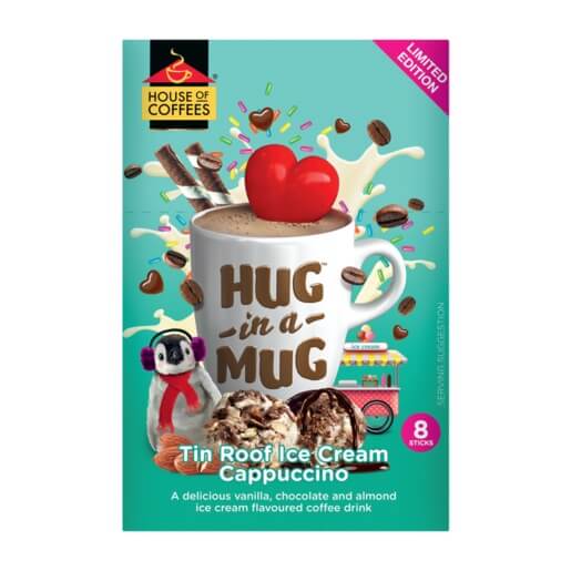House of Coffees Hug in a Mug Tin Roof Ice Cream Cappuccino 192g