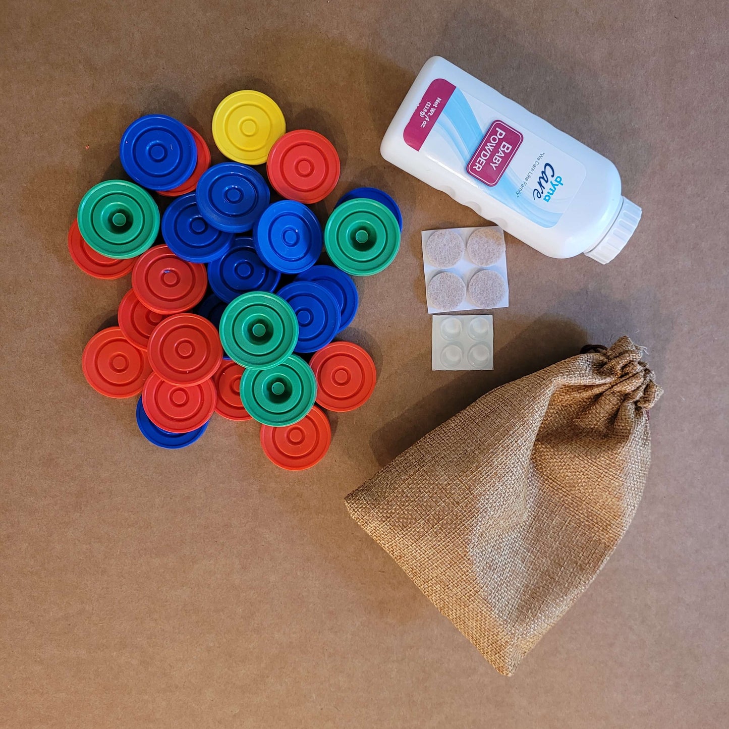 Mighty Forest Conqueror Fingerboard Pieces. Set Includes 10 Blue, 10 Red, 1 Yellow, and 4 Green Ghoons in a Bag 300g