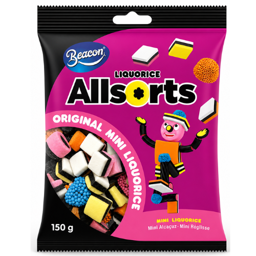 Beacon Mini Allsorts Liquorice Original 150g