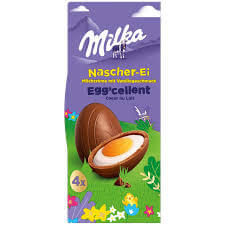 Milka Chocolate Eggs with Creamy Vanilla Filling 4pk 124g
