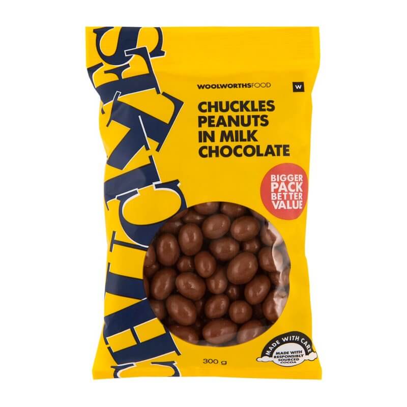 BEST BY Woolworths Chuckles 300g