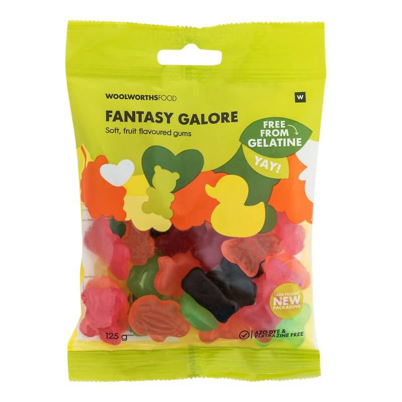 Woolworths Fantasy Galore Soft Fruit Gummies 125g