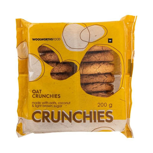 Woolworths Oat Crunchie Biscuits 200g