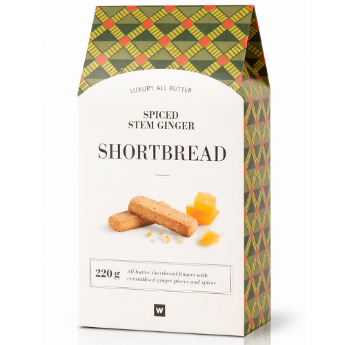 Woolworths All Butter Spiced Stem Ginger Shortbread 220g