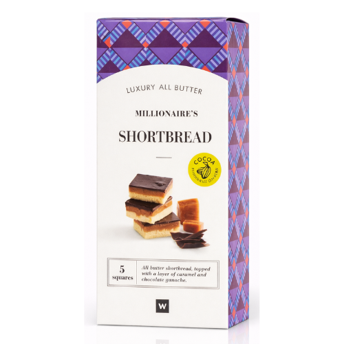 Woolworths Millionaires Shortbread Squares 5 pk 220g