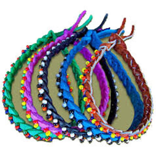 African Hut Beaded Leather Bracelets (VARIOUS COLOR AVAILABLE) 25g