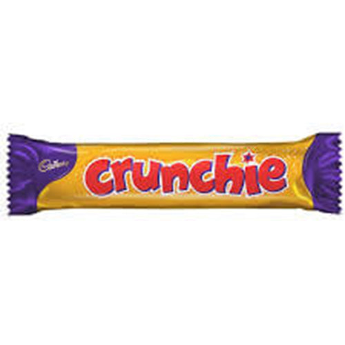 Cadbury Crunchie Bar SA HEAT SENSITIVE ITEM. PLEASE ADD ITEM 122942 TO THE ORDER TO TRY TO PROTECT CHOCOLATES FROM HEAT DAMAGE 40g