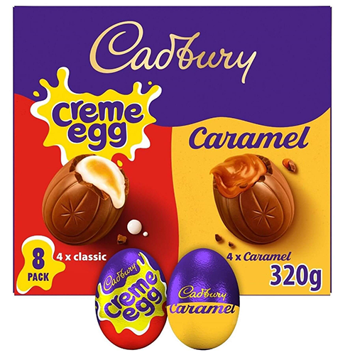 Cadbury Mixed Creme Eggs and Caramel Eggs 8pk 320g