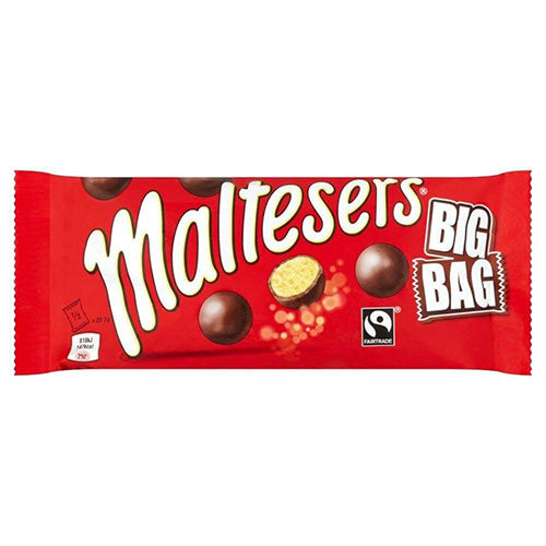 Mars Maltesers Big Bag HEAT SENSITIVE ITEM. PLEASE ADD ITEM 122942 TO THE ORDER TO TRY TO PROTECT CHOCOLATES FROM HEAT DAMAGE. 58.5g
