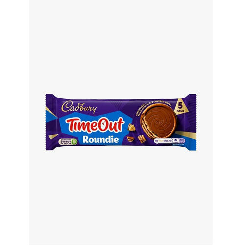Cadbury Timeout Roundi Biscuits HEAT SENSITIVE ITEM. PLEASE ADD ITEM 122942 TO THE ORDER TO TRY TO PROTECT CHOCOLATES FROM HEAT DAMAGE 150g