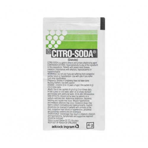 Adcock Citro Soda Original Granuales Sachet 60g
