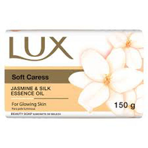 Lux Soap Soft Caress Bar with Jasmine and Silk Essence Oil 100g