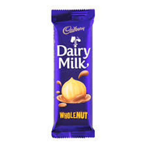 Cadbury Whole Nut Bar HEAT SENSITIVE ITEM. PLEASE ADD ITEM 122942 TO THE ORDER TO TRY TO PROTECT CHOCOLATES FROM HEAT DAMAGE. 80g