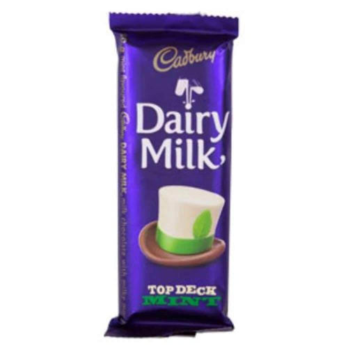 Cadbury Top Deck Bar Mint Flavour HEAT SENSITIVE ITEM. PLEASE ADD ITEM 122942 TO THE ORDER TO TRY TO PROTECT CHOCOLATES FROM HEAT DAMAGE. 80g