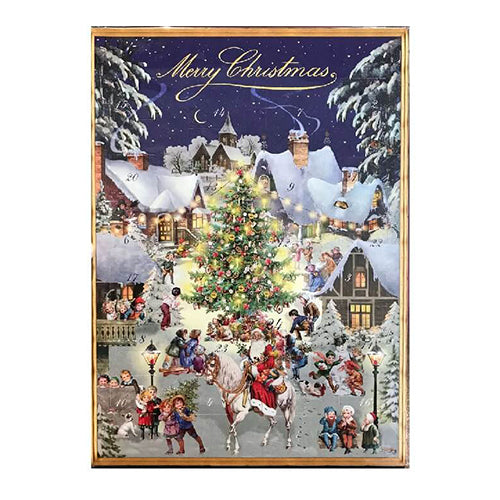 Advent Calendar Heidel Classic Town Christmas Tree in the City 75g