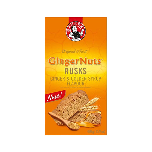 BEST BY JULY 2026: Bakers Ginger Nuts Rusks 450g