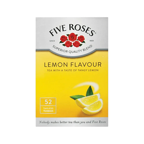 Five Roses Lemon Tea Bags (Pack of 50 Bags) 130g