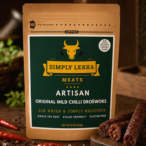 Simply Lekka Meats Mild Chili Bite Droewors 226g