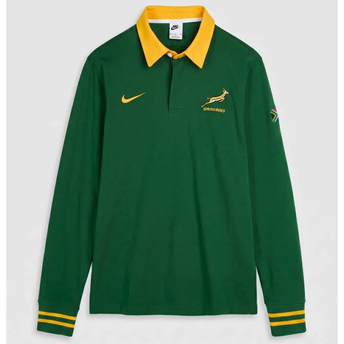 Springboks South Africa Rugby Collared Longsleeve Shirt by Nike L (Large) 485g