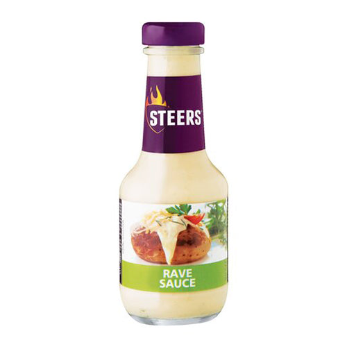 BEST BY OCTOBER 2026: Steers Rave Sauce 375ml