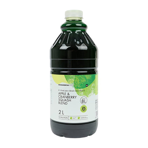 Woolworths Apple And Cranberry Squash Blend 2Ltr