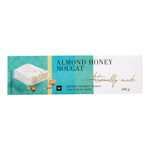 Woolworths Artisanally Made Almond Honey Nougat 100g