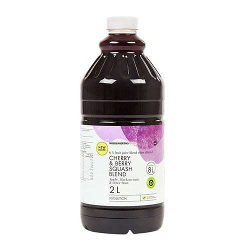 Woolworths Cherry and Berry Squash Blend 2Ltr