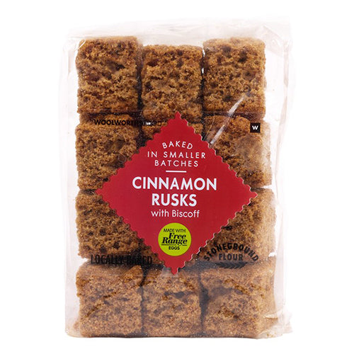 Woolworths Homestyle Cinnamon Biscoff Rusks 220g