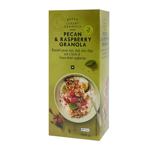 Woolworths Pecan and Raspberry Luxury Granola 500g
