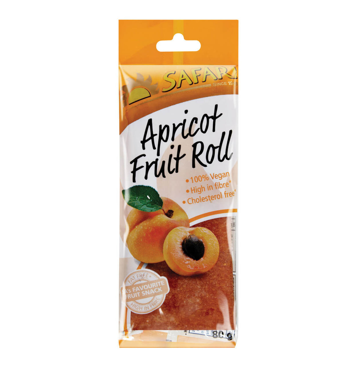 Safari　80g　Apricot　Fruit　Roll　Hut　–　African