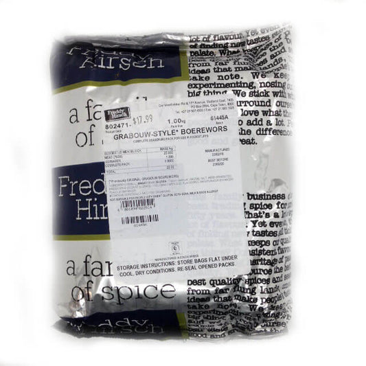 Freddy Hirsch Boerewors Spice Grabouw 1kg