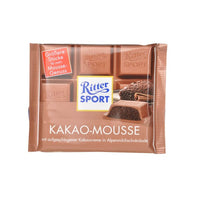 Ritter Sport Milk Chocolate with Cocoa Mousse Filling (HEAT SENSITIVE ITEM - PLEASE ADD A THERMAL BOX TO YOUR ORDER TO PROTECT YOUR ITEMS 100g