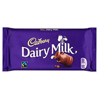 Cadbury Dairy Milk Large Bar (HEAT SENSITIVE ITEM - PLEASE ADD A THERMAL BOX TO YOUR ORDER TO PROTECT YOUR ITEMS 180g