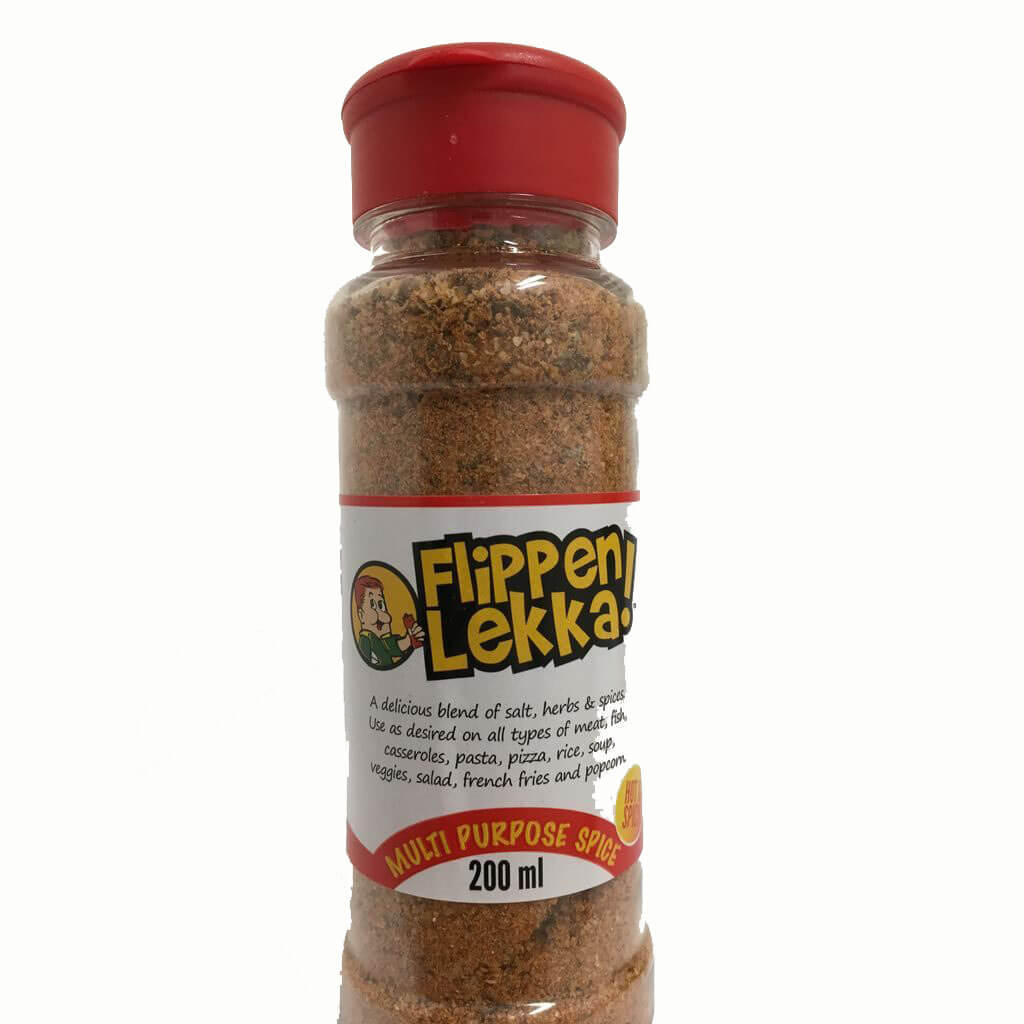 Flippen Lekka Spice Hot And Spicy Multi Purpose Spice Large Cannister 200ml