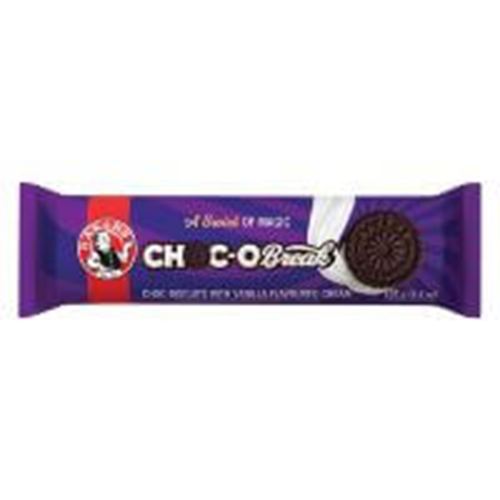 BEST BY FEBRUARY 2026: Bakers Choc-O-Break Chocolate Biscuits with Cream Filling  HEAT SENSITIVE ITEM. PLEASE ADD ITEM 122942 TO THE ORDER TO TRY TO PROTECT CHOCOLATES FROM HEAT DAMAGE. 125g