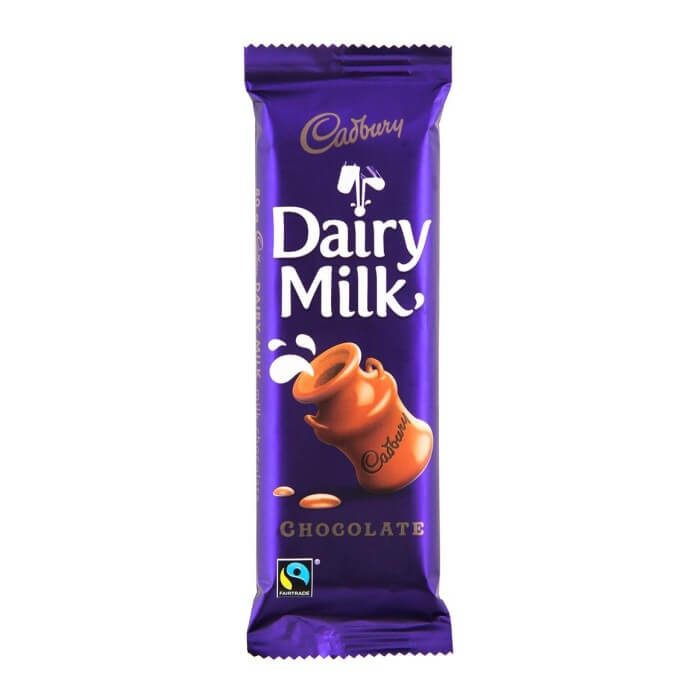 Cadbury Dairy Milk Bar  HEAT SENSITIVE ITEM. PLEASE ADD ITEM 122942 TO THE ORDER TO TRY TO PROTECT CHOCOLATES FROM HEAT DAMAGE. 80g