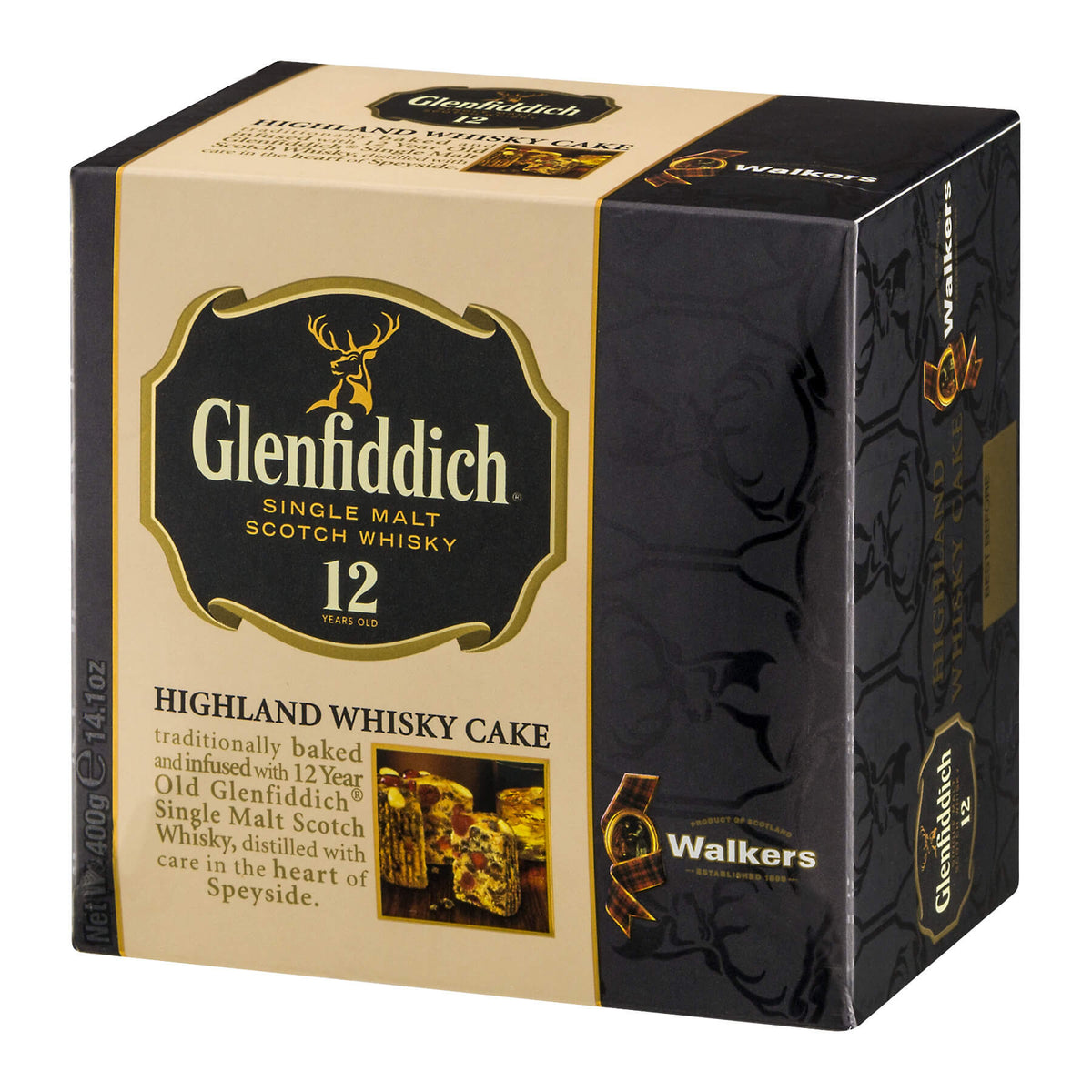 Walkers Glenfiddich Whiskey Cake 400g