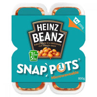 Heinz Baked Beans Four Pack Snap Pots (Pack of Four Tubs) 800g