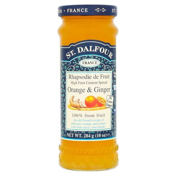 St Dalfour Ginger and Orange Marmalade, An Old French Recipe 100% Fruit, No Cane Sugar. 284g