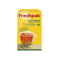 BEST BY APRIL 2025: Freshpak Rooibos Tea Tagless Tea Bags (Pack of 40 Bags) 100g