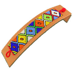 African Hut Beaded Bracelet Zulu Design (Beadwork Varies) 25g